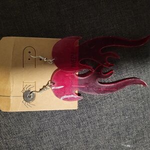 Red Flame Dangle Earrings - Women Jewelry Earrings